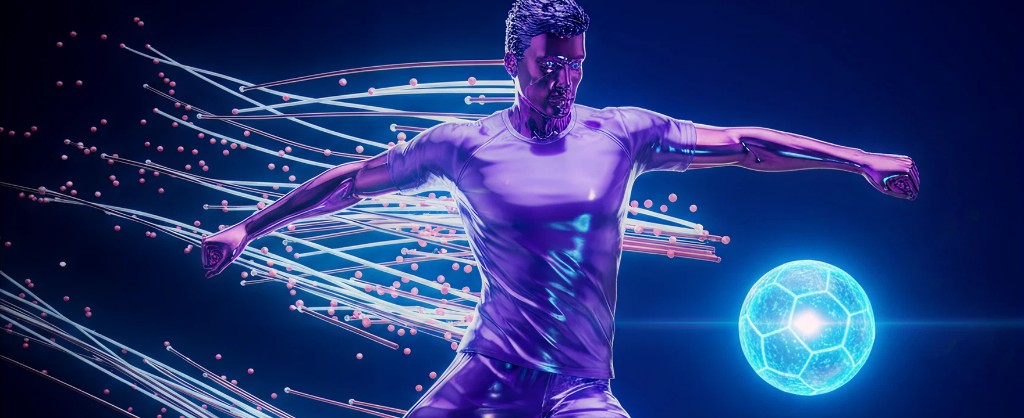 Soccer player 3D visual